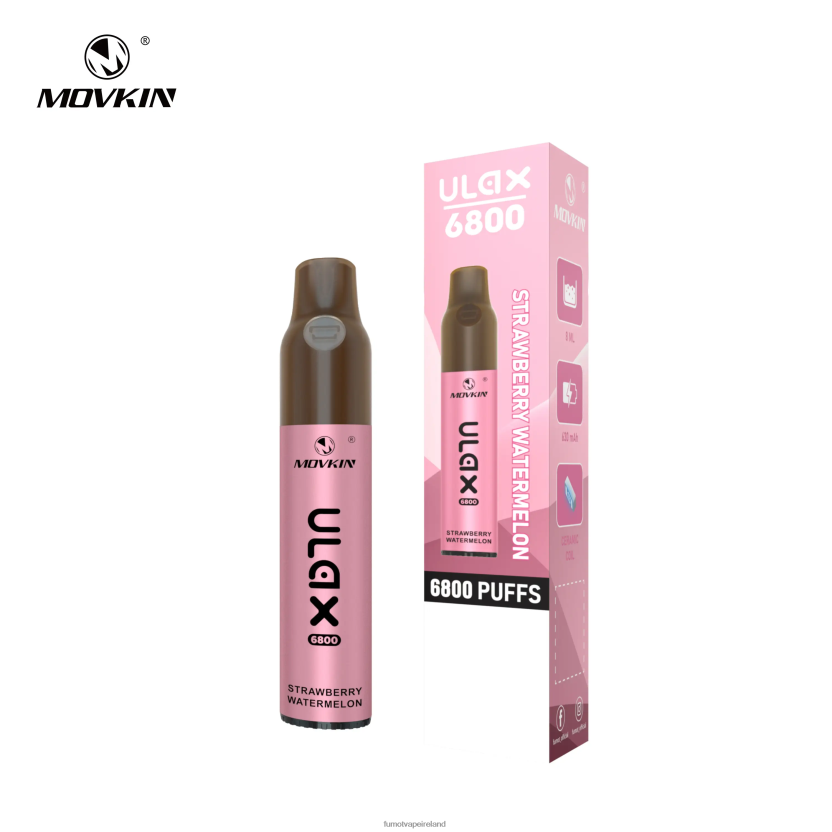 Fumot Movkin Ulax 6800 Disposable Vape Ceramic Coil - 8ML (1 Piece) T6F626326 | Fumot Cigarette Electronique Peach Mango
